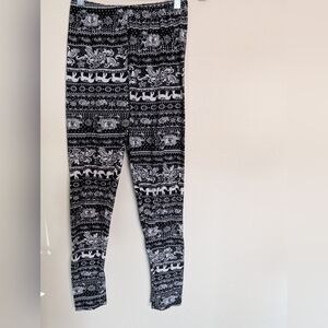 Design USA Elephant Print Leggings Size S/M